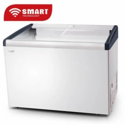 Congélateur Smart Technology Horizontal 400 Litres Vitrine Blanc STCCV-517