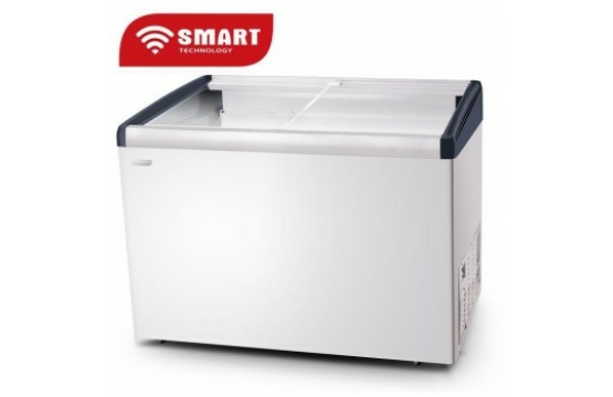 Congélateur Smart Technology Horizontal 400 Litres Vitrine Blanc STCCV-517