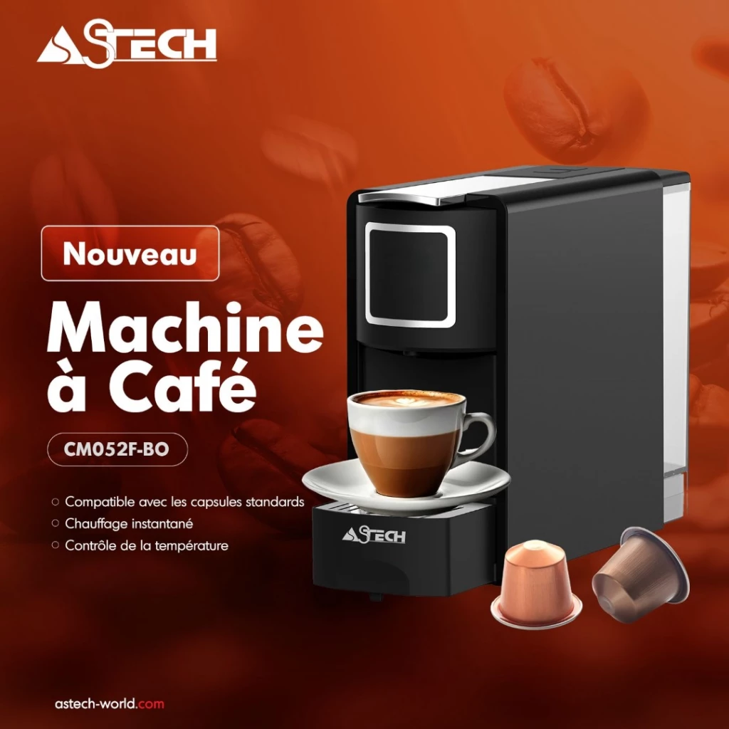 Machine à café compatible capsule expresso CM052F-BO