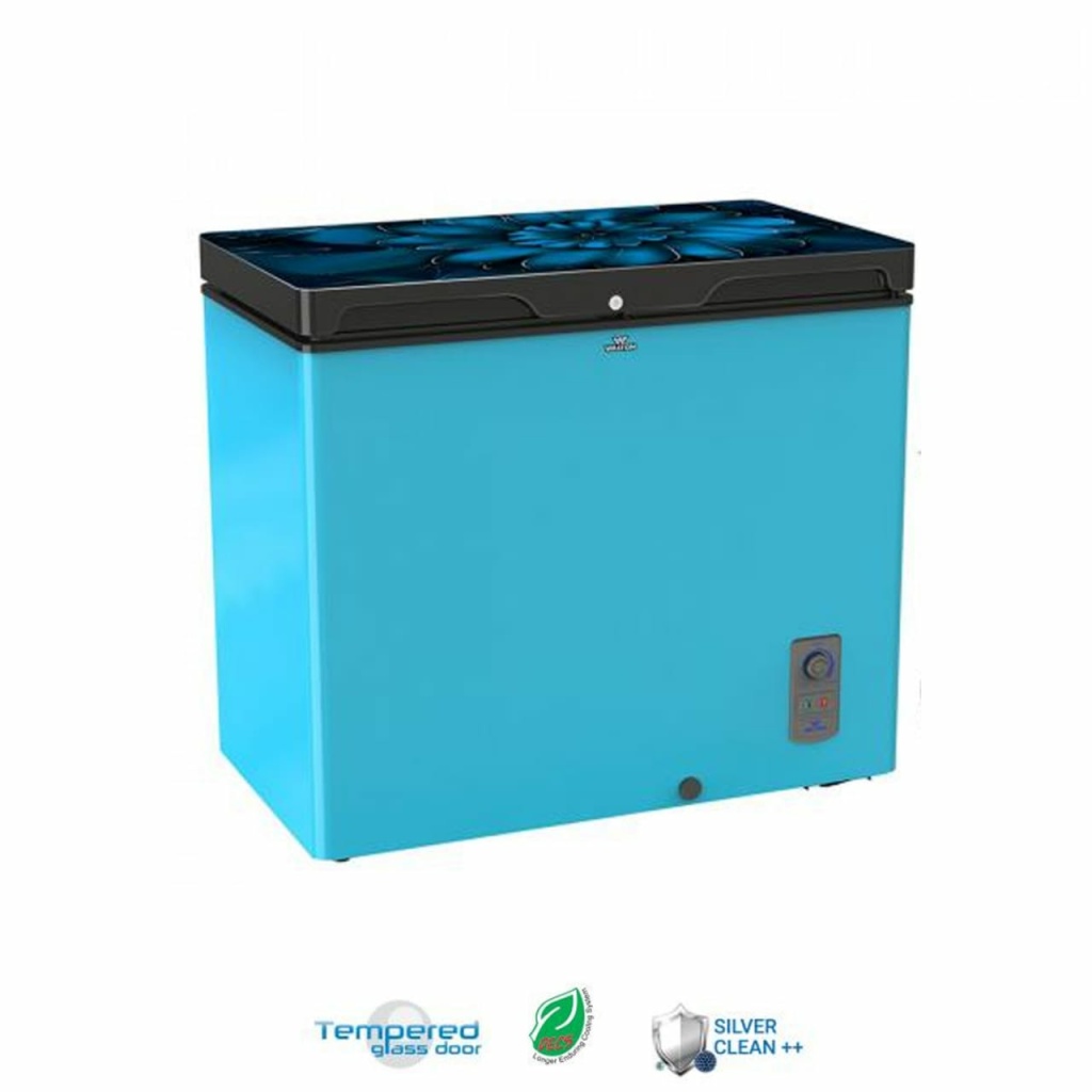 Congélateur VITRINE COFFRE 205 Litres BLEU WCF-2T5-GDEL-XX