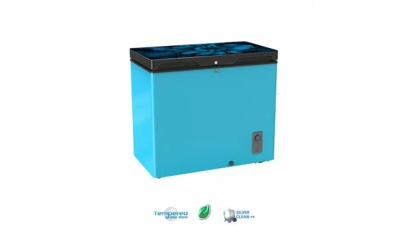 Congélateur VITRINE COFFRE 205 Litres BLEU WCF-2T5-GDEL-XX