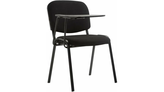 Chaise Visiteur et Salle de Conference Avec Ecritoire Stable Confortable Dossier Noir KT033 – Image 4