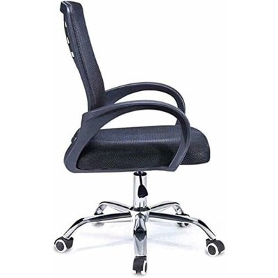 Chaise de Bureau Chaises de Bureau d'ordinateur Respirantes Chaises de Bureau Chaise de Travail pivotante réglable en Maille Noir 228S