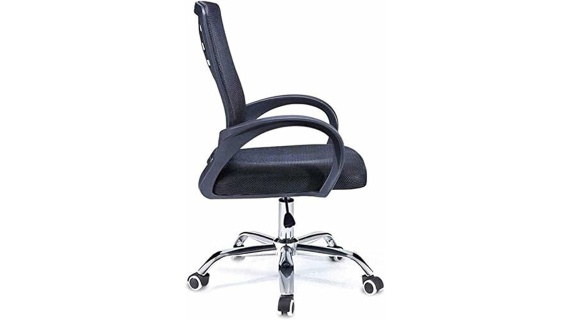 Chaise de Bureau Chaises de Bureau d'ordinateur Respirantes Chaises de Bureau Chaise de Travail pivotante réglable en Maille Noir 228S