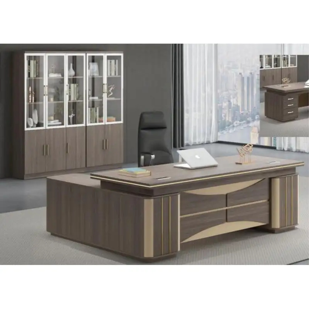 Table de Bureau + Armoire 5 Battants KT896-18