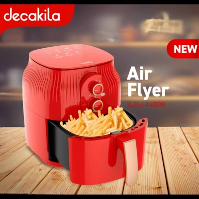 Friteuse à air Decakila 4.5L - Puissance de 1400W - Minuterie de 60 minutes KEEC073R – Image 3