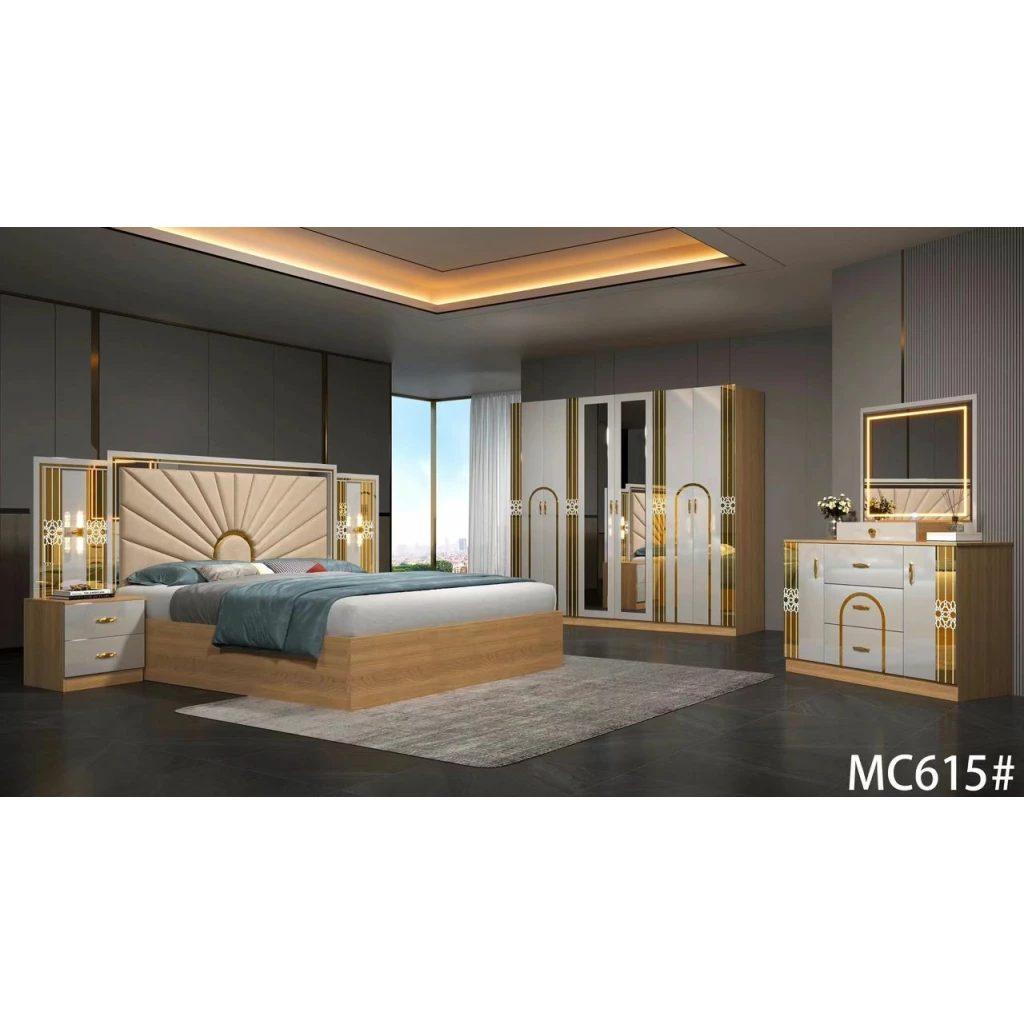 Ensemble de Chambre à Coucher de Luxe - Modèle MC615#