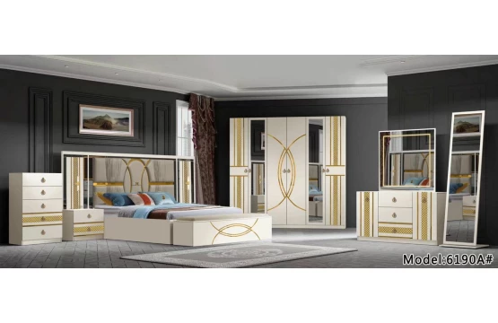 Ensemble Chambre à Coucher de Luxe haute qualité- Modèle 6190A#
