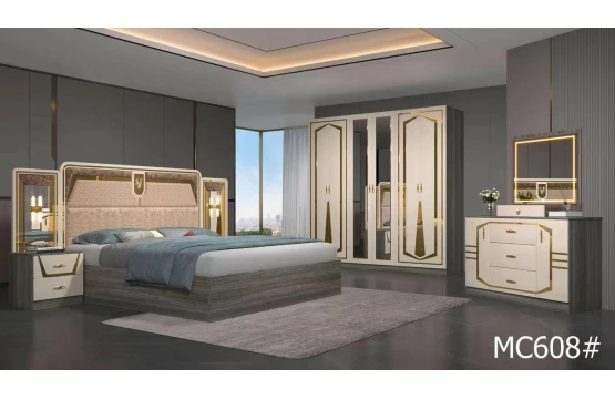 Chambre à Coucher de Luxe Complète haute qualité- Modèle MC608#