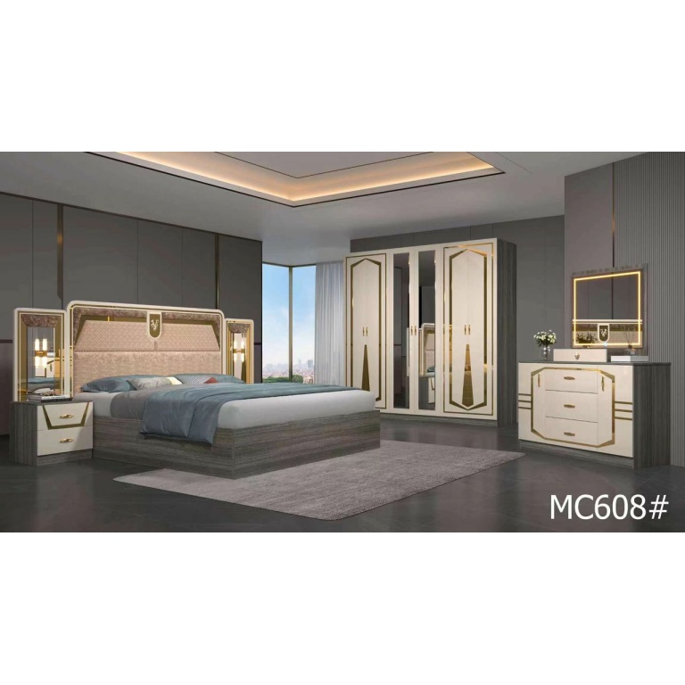 Chambre à Coucher de Luxe Complète haute qualité- Modèle MC608#