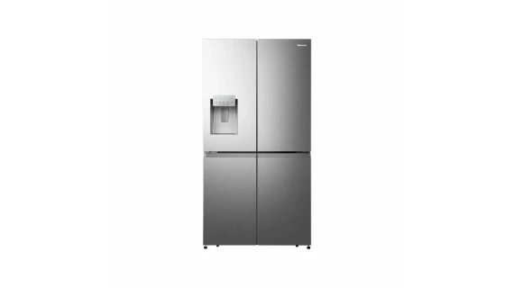 Refrigerateur HISENSE Side By Side 4 Portes 628 Litres Brut Avec Fontaine Inox Inverter Wifi RS82WS4SB