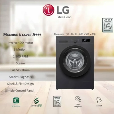 Machine à Laver LG 8 KG F2Y1TYP6J – Image 3
