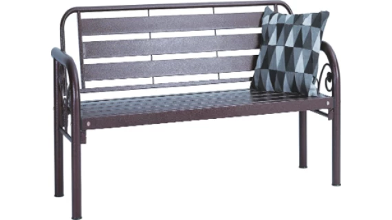 Banc 3 Places Hamida Brun Antique – Image 2
