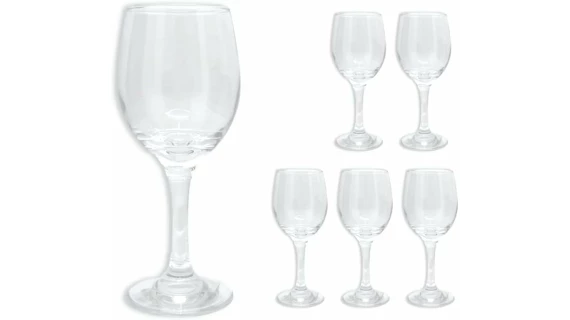 Pack de 6 verres à vin transparents  400ml – Image 4
