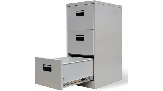 Classeur En Métal Tiroir - Classeur Mobilier De Bureau Avec 3 Tiroirs - Armoire À Documents Classeur – Image 7
