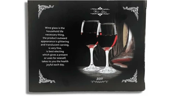Pack de 6 verres à vin transparents  400ml – Image 5