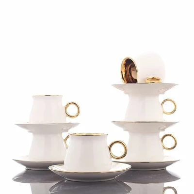 6 Tasses à café et soucoupe – Image 4