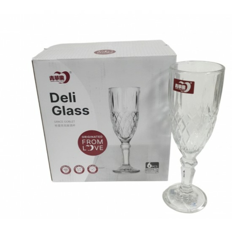 Verre a Vin Deli Soga En Forme De Flute Pak 6 Pieces 165 ML