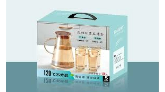 Set de 5 verres avec théière – Image 3