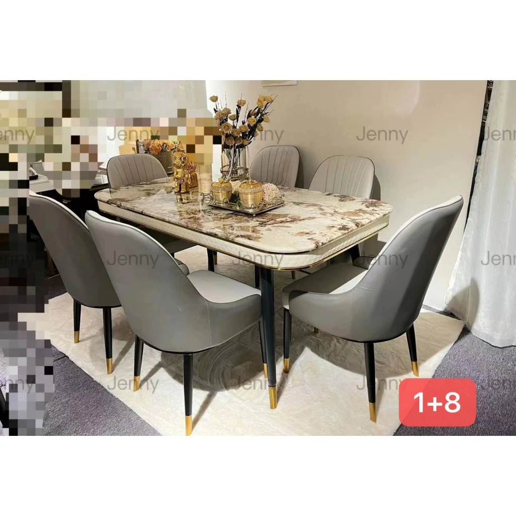 Table À Manger VIP Mabre GRIS C140(1+8) 200*100