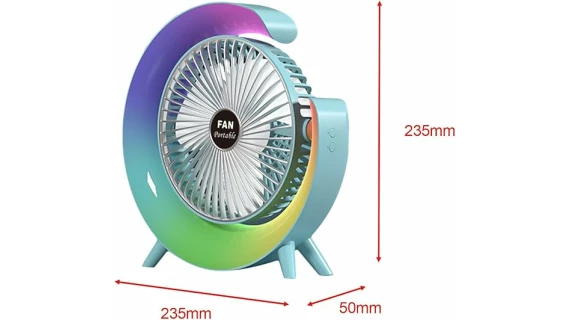 Ventilateur de refroidissement  USB - Vent fort - De bureau - Pour voyage – Image 3