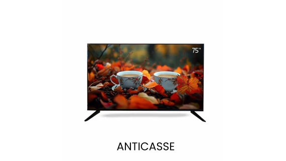 Téléviseur WIWLIL 75” Pouces Smart Anti Casse
