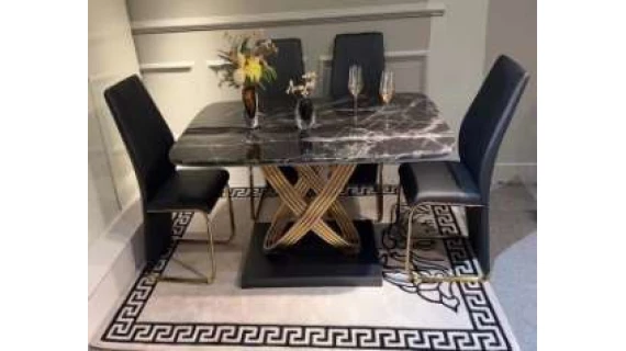 Table à manger VIP Noir C296(1+6)