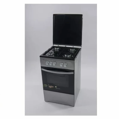 Cuisinière Electron  4 feux à gaz, inox 4 feux EL5050 – Image 3
