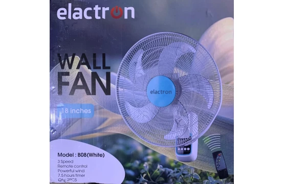Ventilateur Mural Electron 18" avec télécommande Blanc L-B08