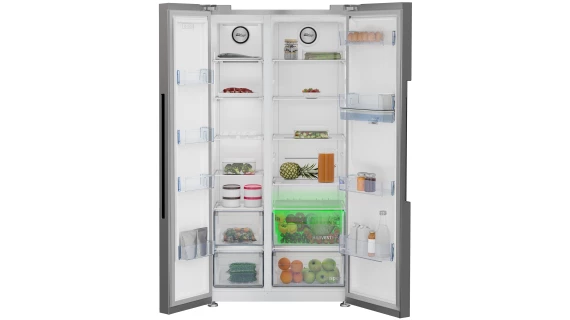 Réfrigérateur Beko  Side by Side, 91 cm 2 Tiroirs Distributeur d'eau – Image 4