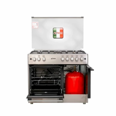 Cuisinière Astech 5 Feux 60x90 Avec Porte-Bouteille CK95BSAR – Image 2