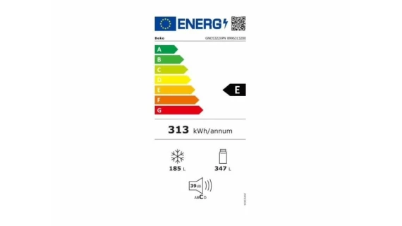 Réfrigérateur Beko 635 litres Side by Side 2 portes 90 cm LQRGE   inox GN156320XP – Image 6