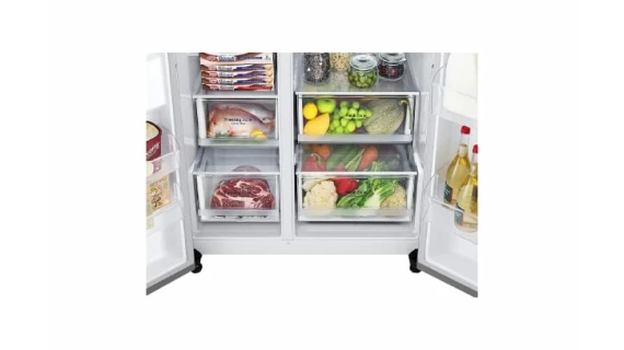 Refrigerateur LG Side By Side 2Portes Gris GCB257 SLWL – Image 5