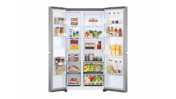 Refrigerateur LG Side By Side 2Portes Gris GCB257 SLWL – Image 4