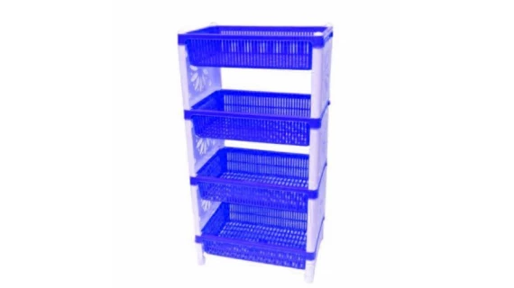 Étagère De Rangement 4 Niveaux -  Plastique