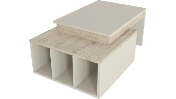 B615 Table café Kolerado Coffee Table Sandstone - Traverten 918/500 – Image 2