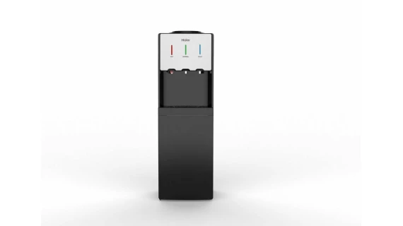 Fontaine Haier avec Réfrigérateur Noir et Blanc HWDC2421R