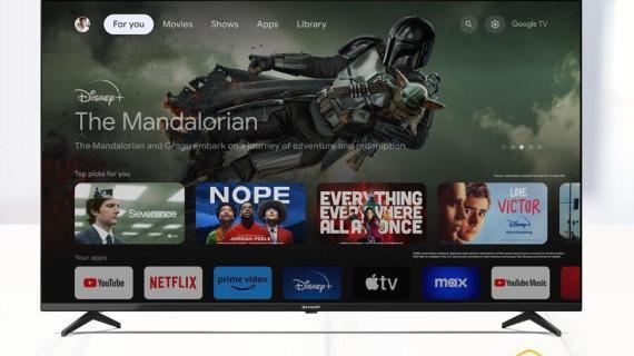 Téléviseur Smart Sharp 55 " pouces UHD -  Smart Android 4T-C55FJ1MX – Image 3