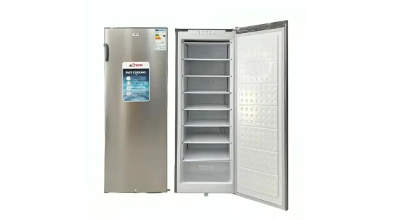 Congélateur Astech Vertical 9 Tiroirs Plaque Aluminium Gris PA360S
