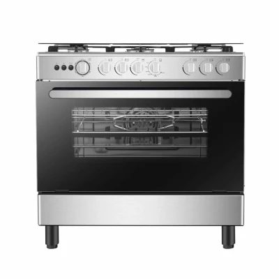 Cuisinière Hisense 5 Feux 90x60 À Gaz Gris Hfg90335rx – Image 4