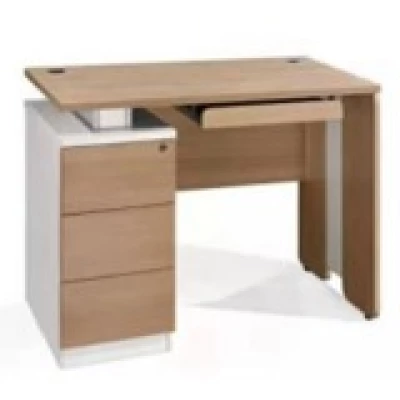 Table d'ordinateur en mélamine - Bureau de travail avec tiroirs et support de CPU OZ-7001-12