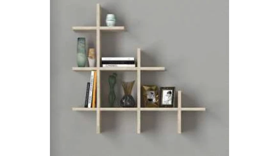M36 Meuble rangement livre Juke Wall Shelf Traverten 818/800