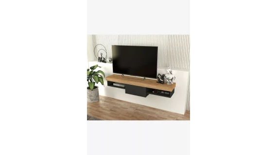 T621 Meuble Tv suspendu  Raun TV Stand Sepet - Anthracite 1536/305/314 – Image 2