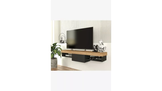 T621 Meuble Tv suspendu  Raun TV Stand Sepet - Anthracite 1536/305/314 – Image 3