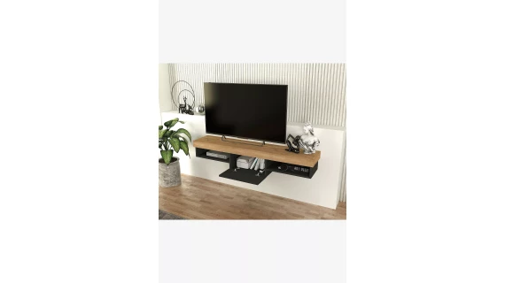 T621 Meuble Tv suspendu  Raun TV Stand Sepet - Anthracite 1536/305/314 – Image 4