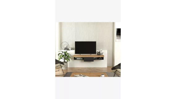 T621 Meuble Tv suspendu  Raun TV Stand Sepet - Anthracite 1536/305/314