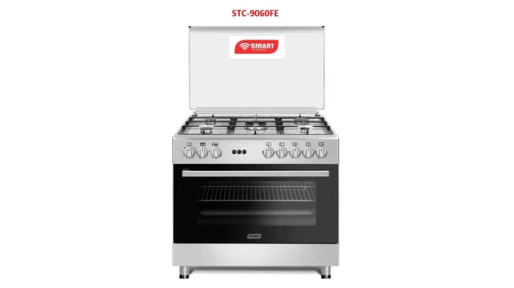 Cuisinière Smart Technology 5 Feux 90x60 Gaz Haut de Gamme - Modèle STC9060FE