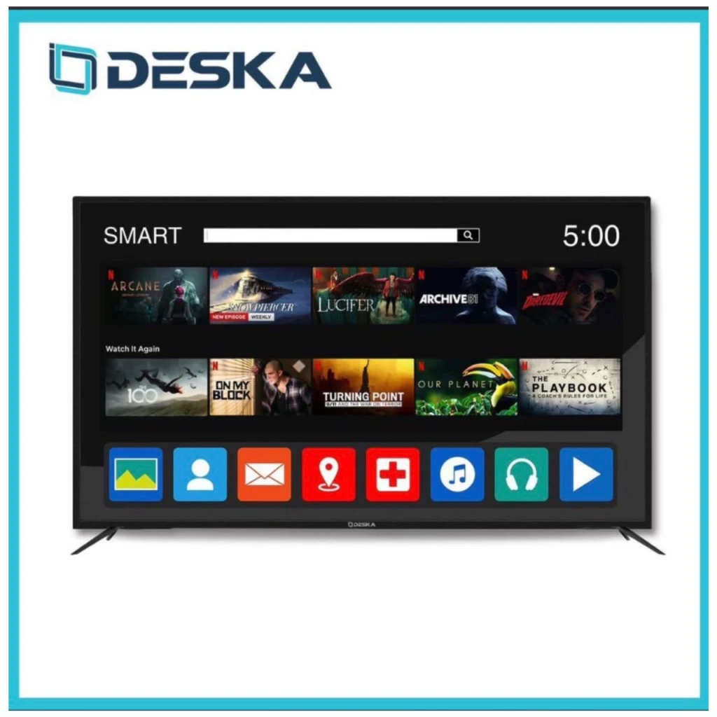 Téléviseur DESKA Smart 32" pouces HD - 32CF83E - Connectivité et Streaming