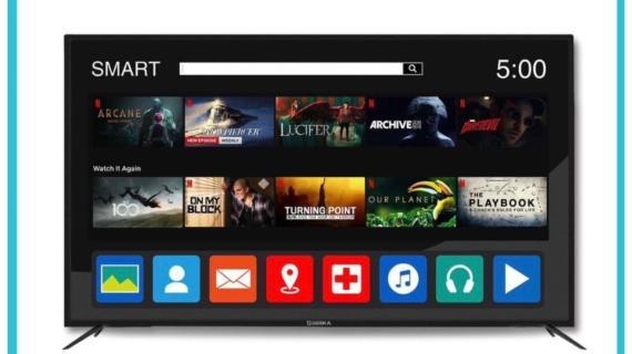 Téléviseur DESKA Smart 32" pouces HD - 32CF83E - Connectivité et Streaming