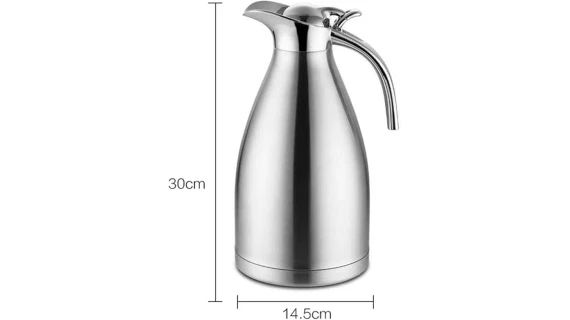 Thermos Isotherme - Acier Inoxydable Double-Wall Vacuum Isolé  - Pour Eau Chaud au Bureau, Hôtel et Restaurant, avec Poignée et Bec. – Image 2